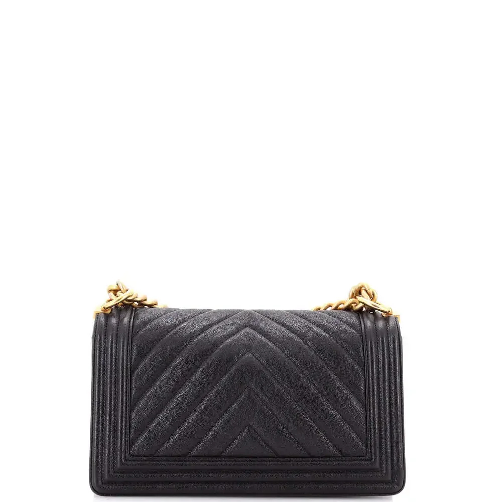Chanel Boy Flap Bag Chevron Caviar New #246426C42B - Picture 3 of 7
